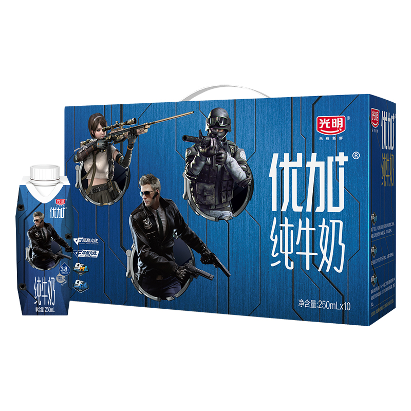 【券后价:44元】 光明优加3.8蛋白纯牛奶梦幻盖*10盒 - 光明乳业官方旗舰店