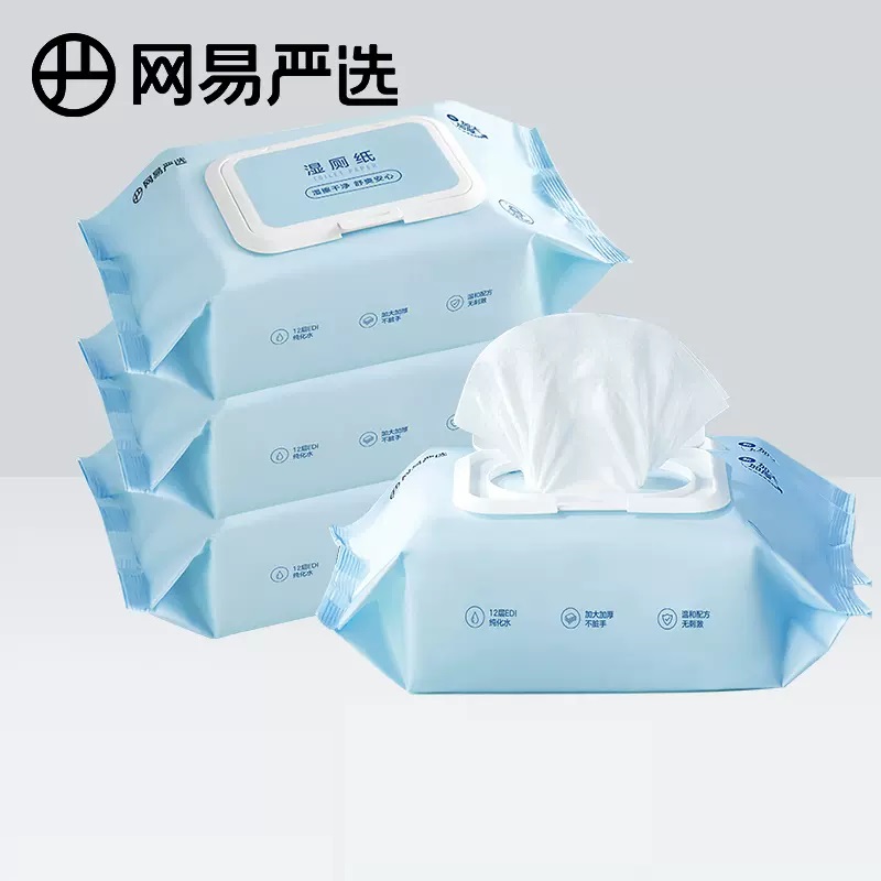 【券后价:31.61元】 【网易严选】湿厕纸80抽*4包 - 网易严选旗舰店