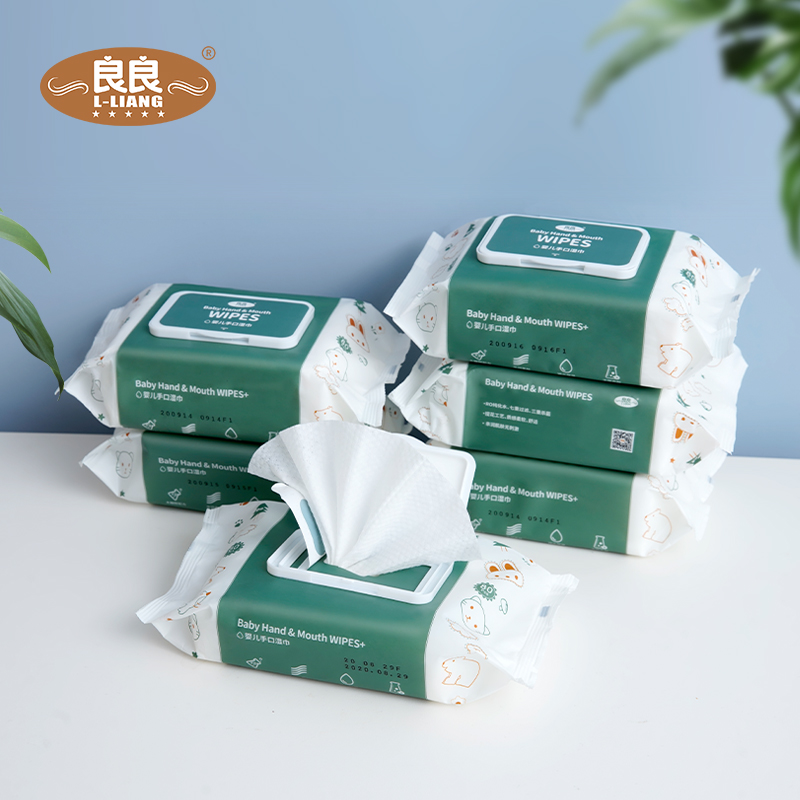 【券后价:19.9元】 良良婴儿手口湿巾80抽*5包 - 良良旗舰店