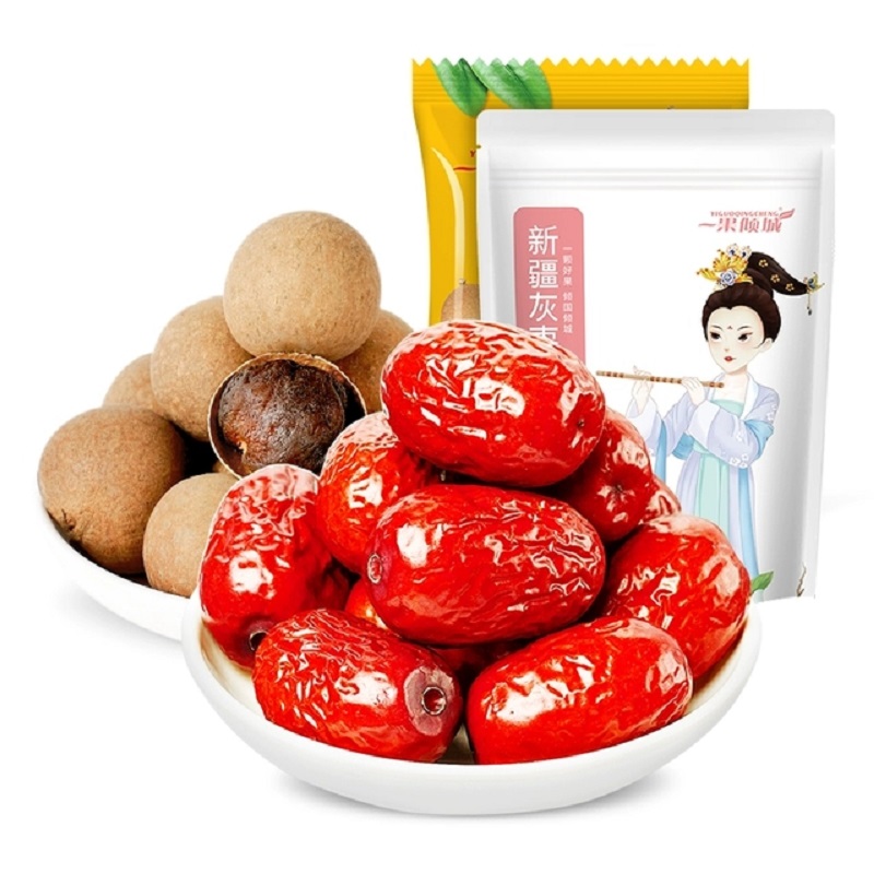 【券后价:1.8元】 官补1.8元！新疆灰枣100g+大颗粒桂圆干50g