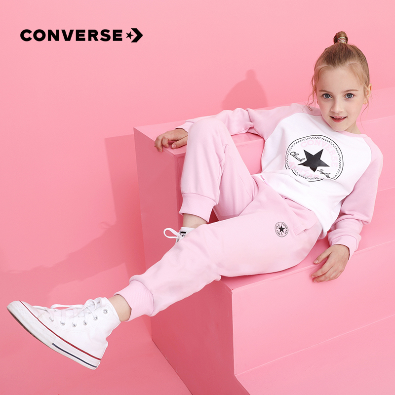 【券后价:191.65元】 【匡威】儿童卫衣卫裤套装 - converse童鞋旗舰店