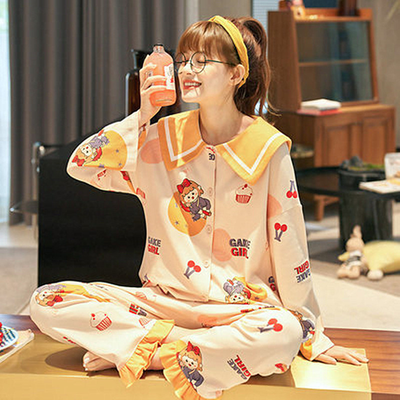 【券后价:29.9元】 2022年新款睡衣女春秋季纯棉 - 香尔玛旗舰店