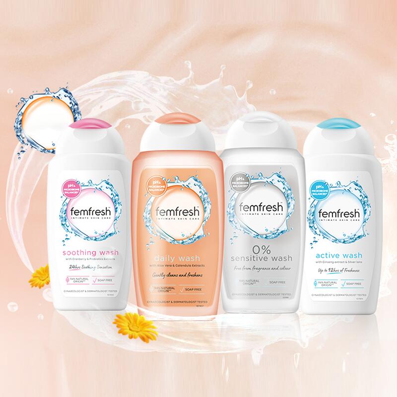 【券后价:68元】 拍两件【英国芳芯】女性私处护理液250ml*2 - femfresh旗舰店