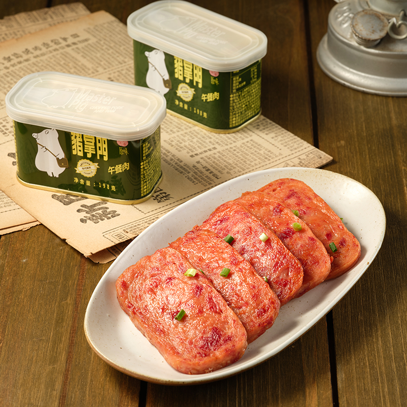 【券后价:29.8元】 猪掌门即食速食午餐肉罐头198g*3罐 - 猪掌门旗舰店