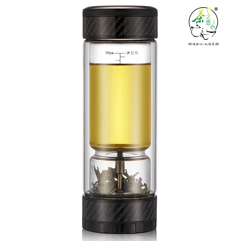 【券后价:289.2元】 茶之恋臻钛版茶水分离泡茶杯玻璃杯 - 茶之恋旗舰店
