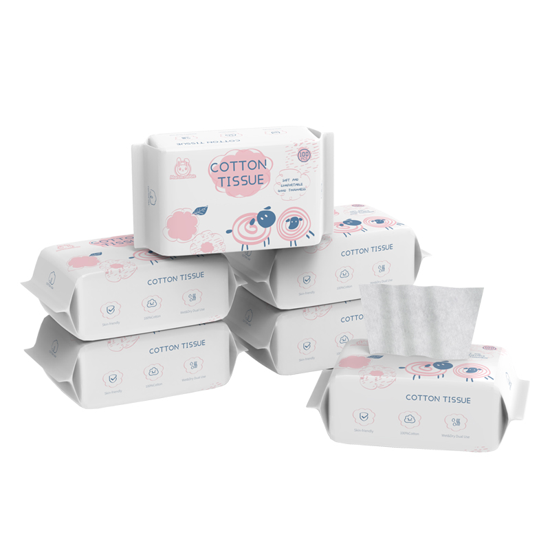 【券后价:16元】 马丁兔棉柔巾婴儿干湿两用手口专用100抽3包 - martinrabbit旗舰店