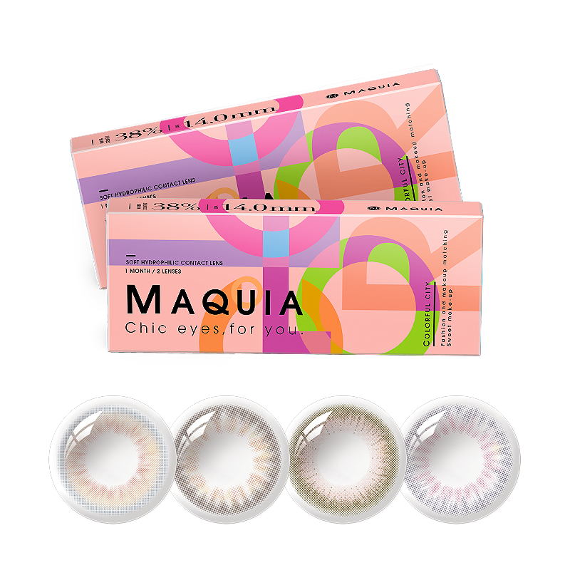 【券后价:19.9元】 maquia美目希美瞳女月抛2片装 - maquia美目希旗舰店