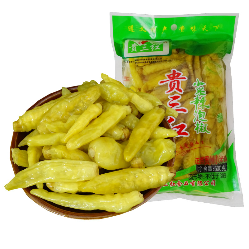 【券后价:5.8元】 【稳定签到】贵州泡酸辣椒贵三红小米辣500g - 良宝食品专营店