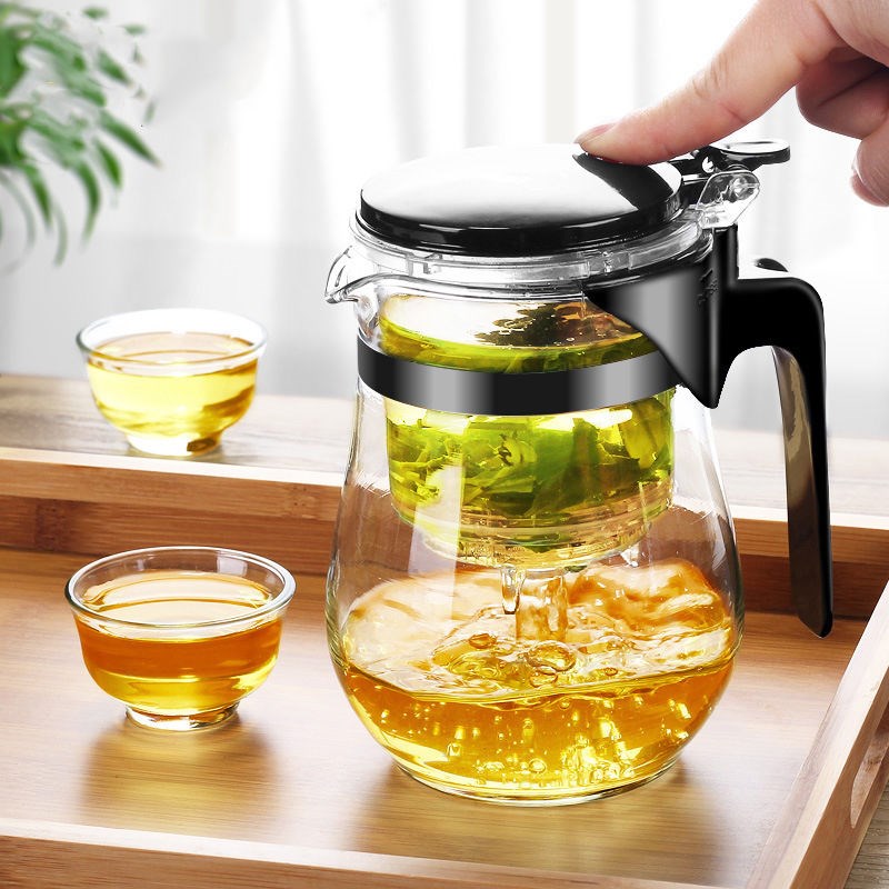 【券后价:17.9元】 飘逸杯泡茶壶玻璃茶壶耐热防爆单壶家用套装