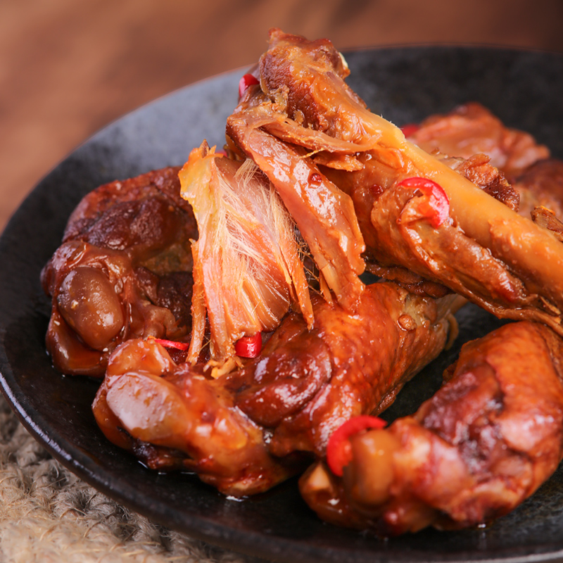 【券后价:8.9元】 大鸭腿麻辣卤味鸭翅腿鸭脖 - 利康芬芳食品专营店