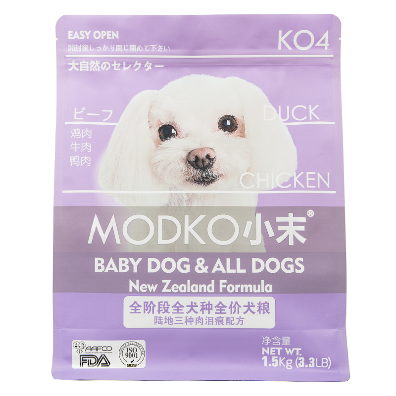 【券后价:39元】 小末狗粮鸭肉淡化泪痕通用主粮1.5kg - 小末旗舰店
