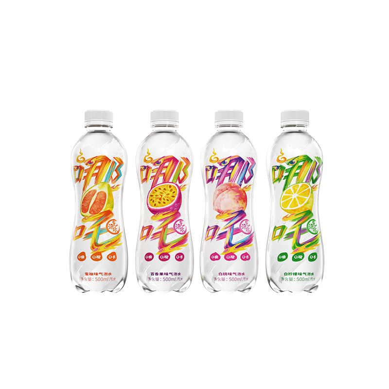 【券后价:9.9元】 【9.9秒杀！】哪吒气泡水500mlx6瓶