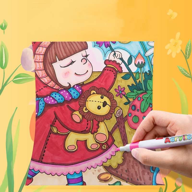 【券后价:9.9元】 【首单+签到】水彩笔儿童绘画12色