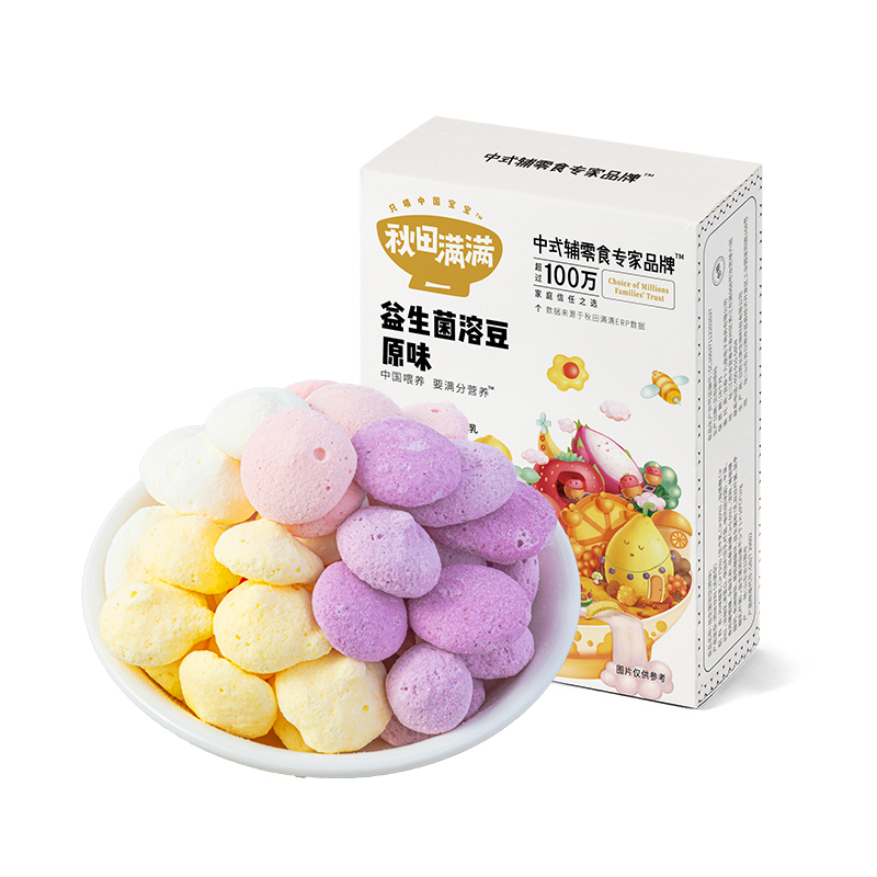 【券后价:9.9元】 【秋田满满】酸奶溶豆宝宝零食