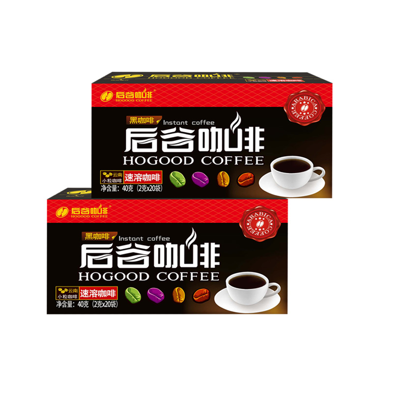 【券后价:9.9元】 【可签到】后谷黑咖啡粉2盒/40袋 - 后谷旗舰店