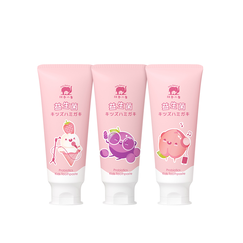 【券后价:44元】 红色小象儿童益生菌牙膏60g*3 - 红色小象旗舰店