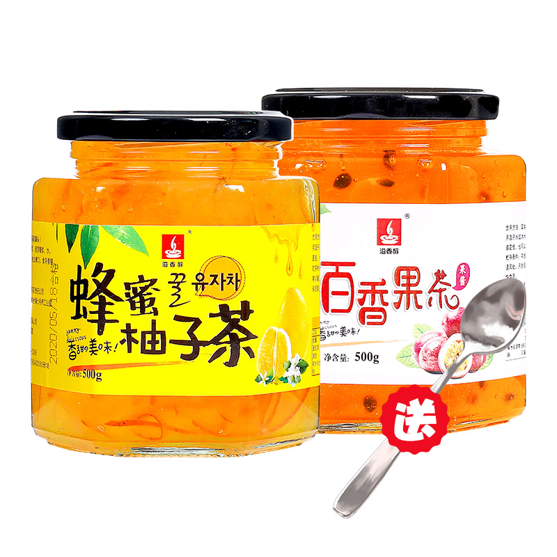 【券后价:14.9元】 【溢香醇】蜂蜜柚子茶2罐（送梅森杯+勺子） - 溢香醇旗舰店