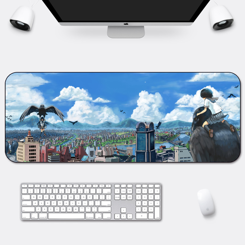 【券后价:6.9元】 办公鼠标垫超大加厚锁边风景创意 - 狼途智天专卖店