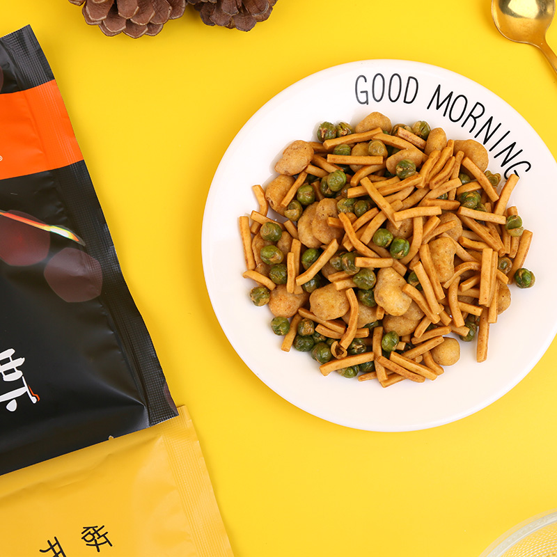 【券后价:5.9元】 首单+签到！乐此烤肉鲜虾味虾条豆果111g