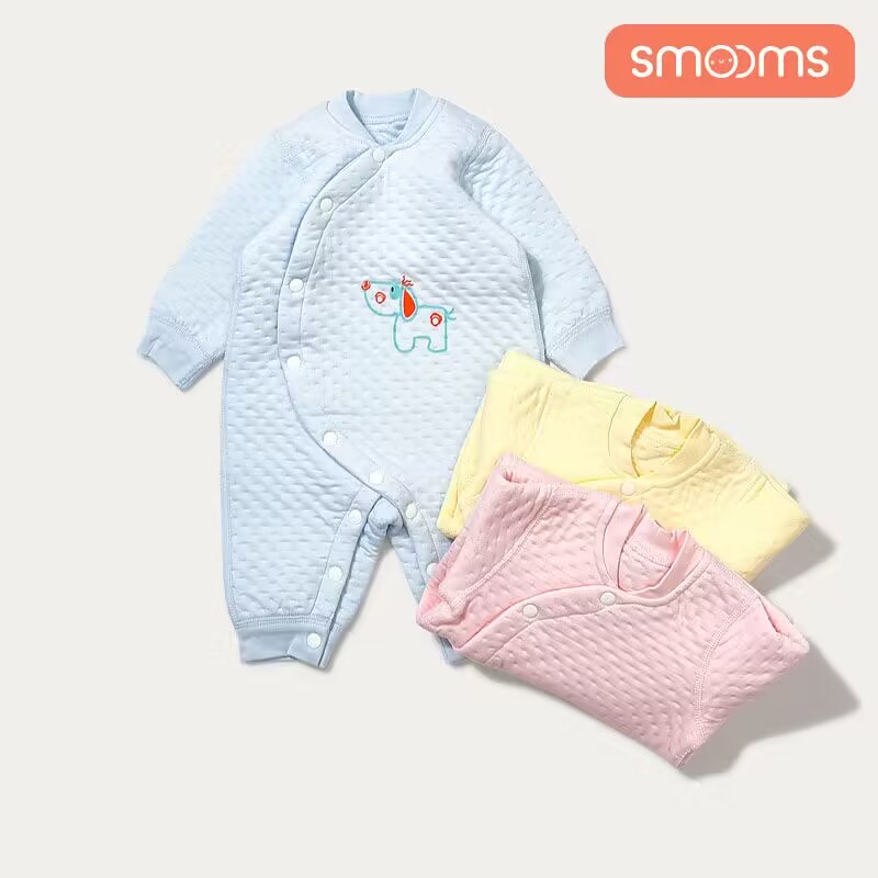 【券后价:19.9元】 【smooms】婴儿四季款保暖连体衣 - smooms旗舰店