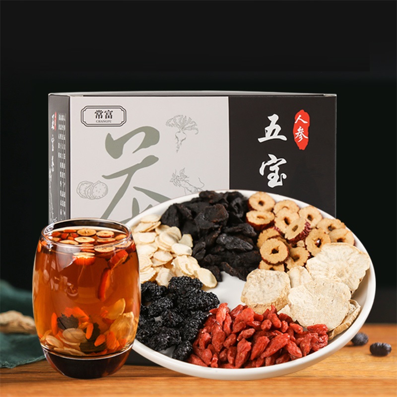 【券后价:12.8元】 人参五宝茶补肾养生茶150g - 常富旗舰店