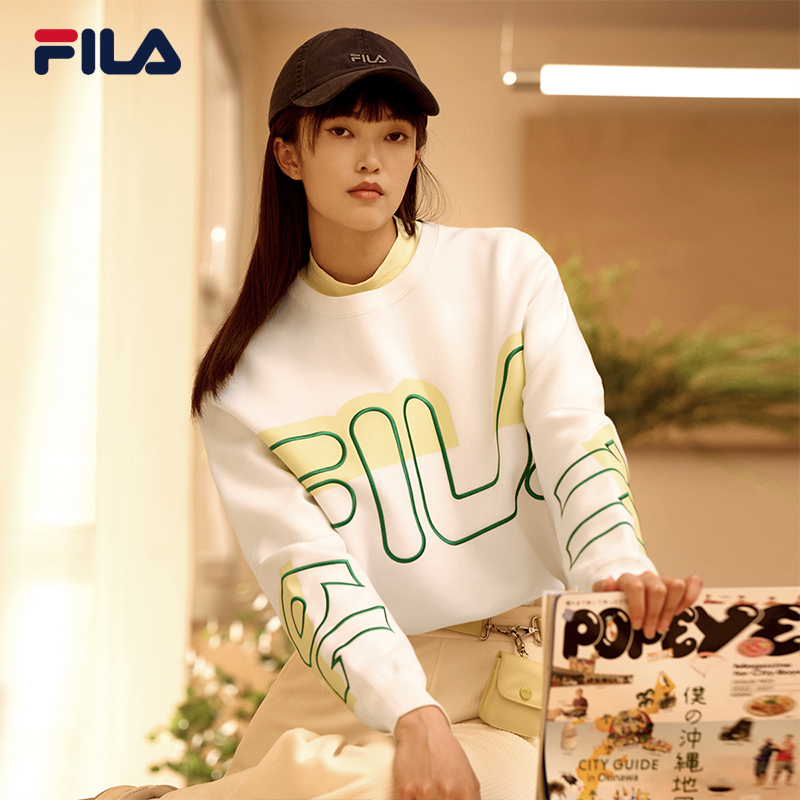 【券后价:379元】 FILA新款宽松圆领女士卫衣 - FILA官方旗舰店