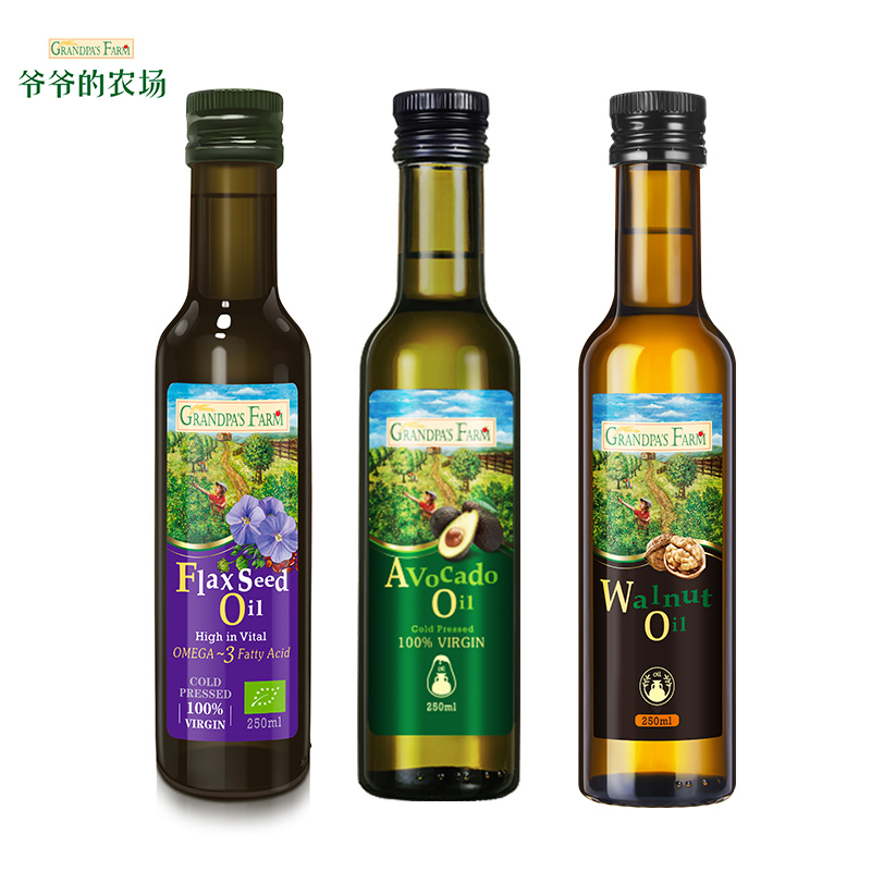 【券后价:278元】 爷爷的农场核桃油牛油果油亚麻籽油食用油 - 爷爷的农场官方旗舰店