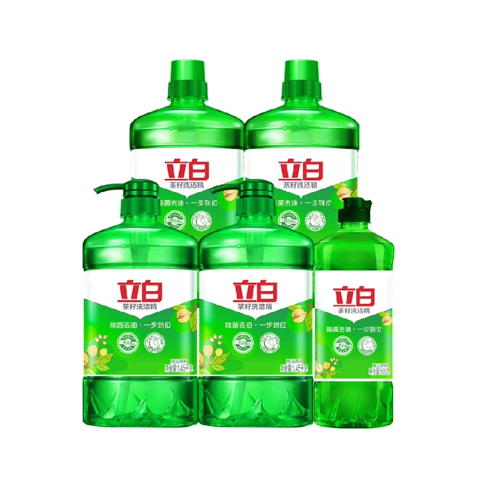 【券后价:59.9元】 立白洗洁精茶籽除菌去油组合6.3kg - 天猫超市