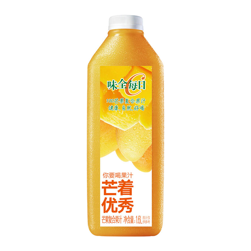 【券后价:67.6元】 拍2返8元猫卡！味全每日C芒果汁1600ml×4 - 天猫超市