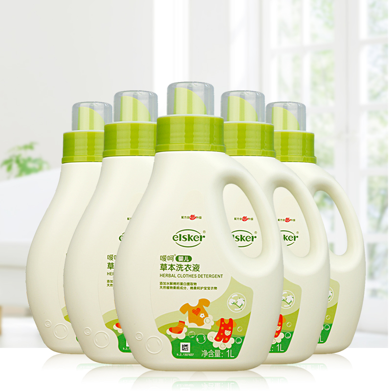 【券后价:49.9元】 强生嗳呵婴幼儿新生草本洗衣液1000ml×5瓶 - 天猫超市