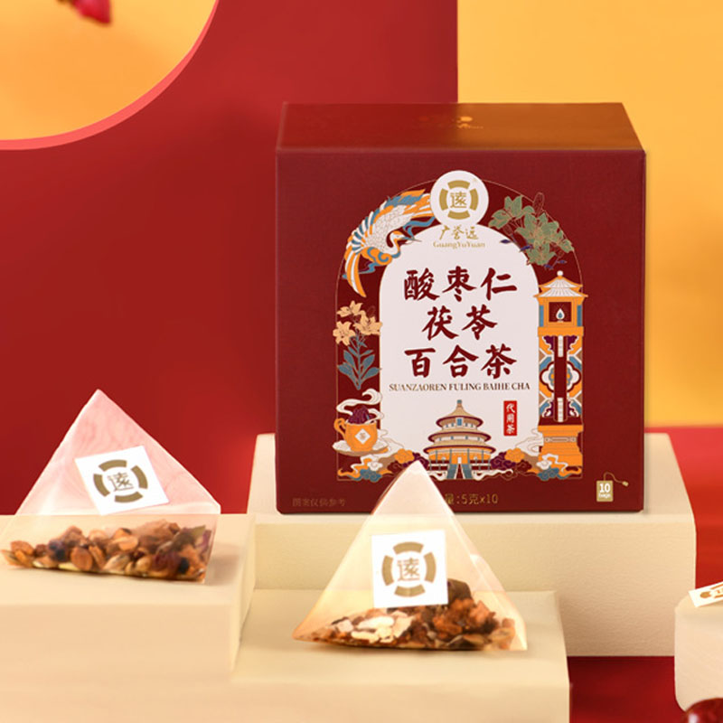 【券后价:5.9元】 【小黑盒+签到】酸枣仁百合茯苓茶100g！ - 广誉远旗舰店
