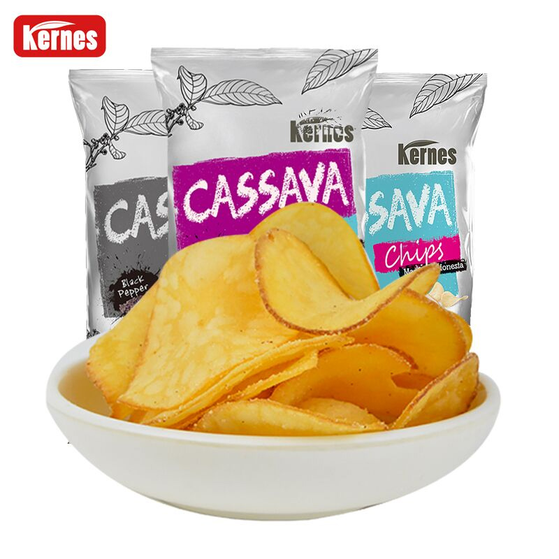 【券后价:19.9元】 克恩兹印尼进口木薯片150g*3包 - 意满强食品专营店