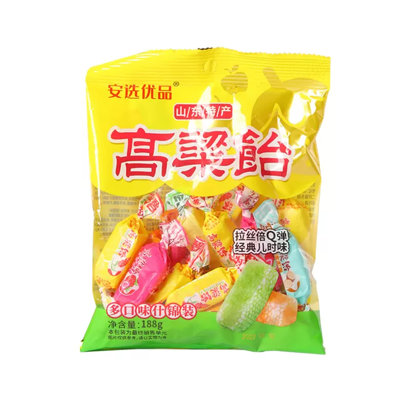 【券后价:5.99元】 【首单+签到】高粱饴拉丝软糖188g袋装