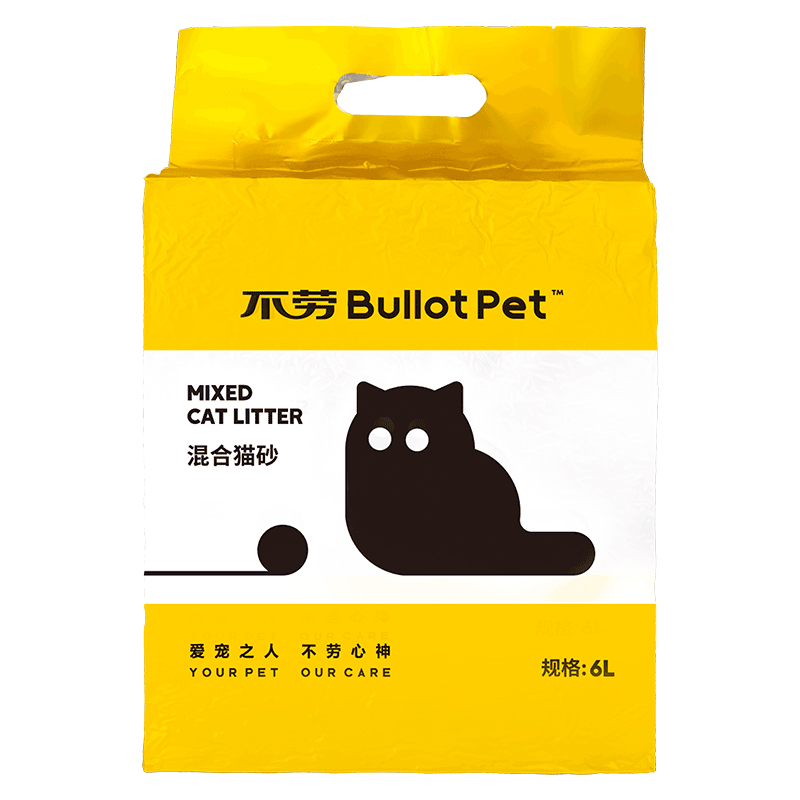 【券后价:25.98元】 【拍2件】不劳1.8mm混合猫砂6L - 不劳旗舰店
