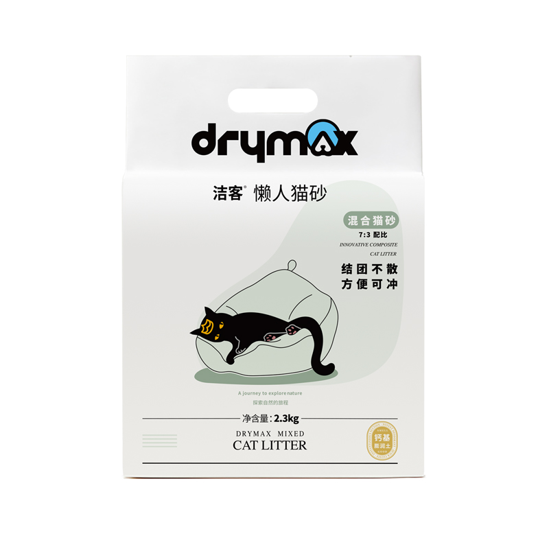 【券后价:14.9元】 洁客懒人混合猫砂2.3kg - drymax洁客旗舰店