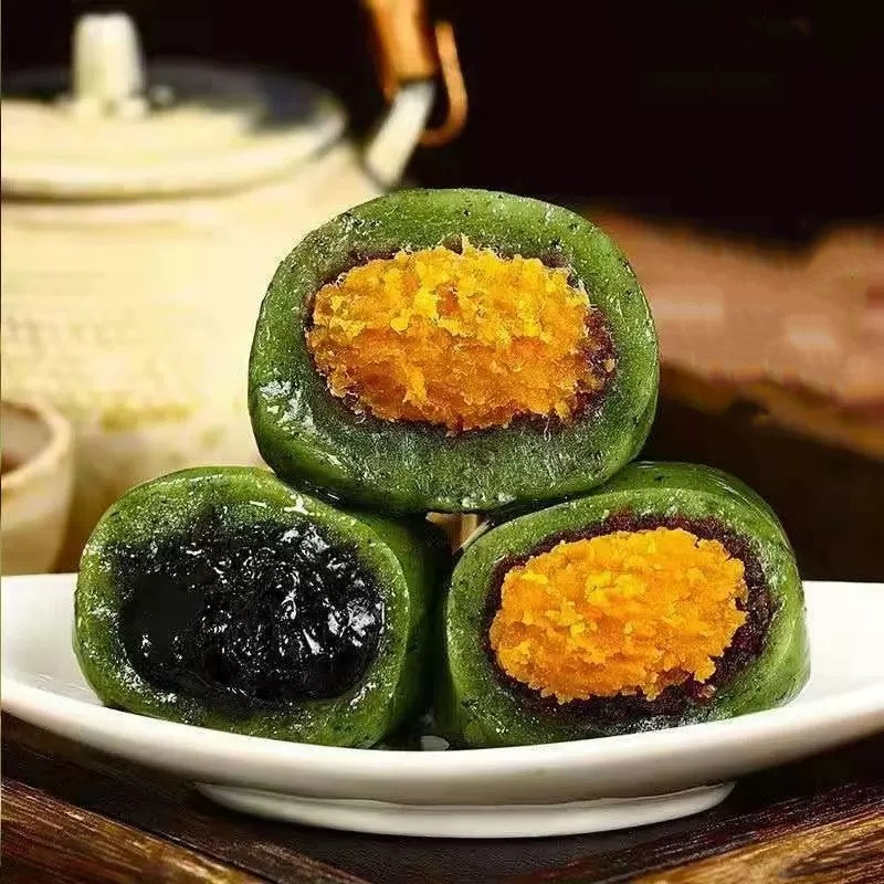 【券后价:10.9元】 【6枚装】青团糯米糍蛋黄肉松麻薯 - 新味食品专营店
