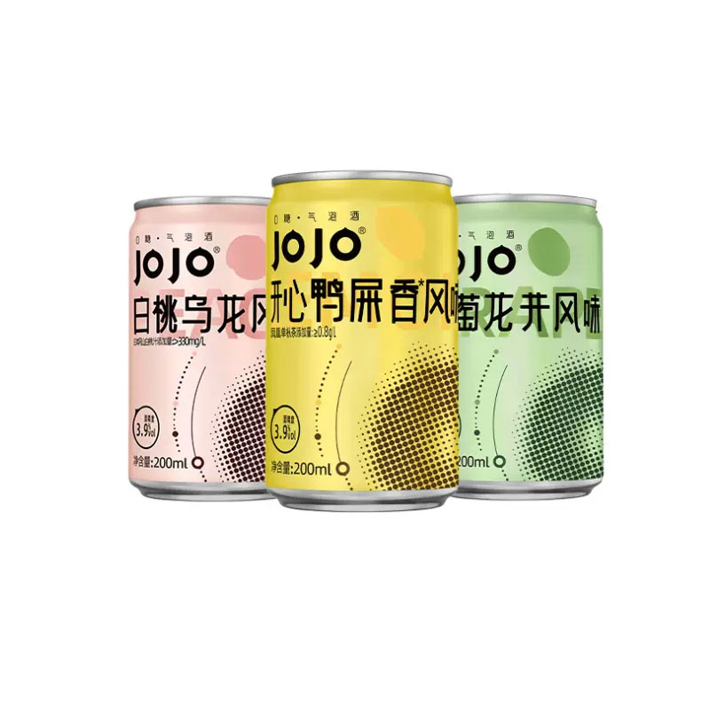 【券后价:9.9元】 JOJO果茶气泡酒200mlx6瓶 - jojo酒类旗舰店