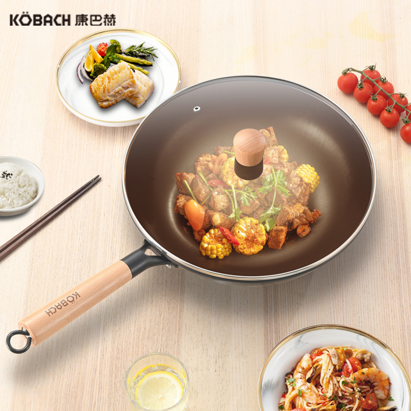 【券后价:89元】 【有带盖】康巴赫家用老铁锅32CM - 康巴赫电器旗舰店