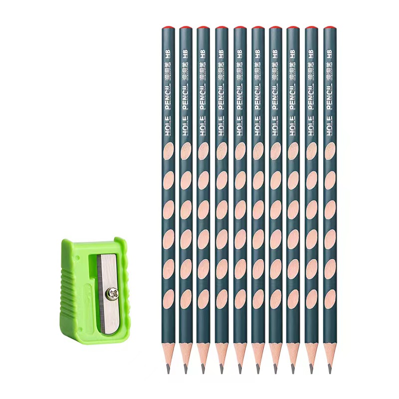 【券后价:1.9元】 【2W单签到】卷笔刀➕10只高品质洞洞铅笔
