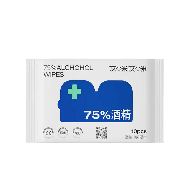 【券后价:13.9元】 【艾咪艾咪】75度酒精消毒湿巾10抽*10包 - 艾咪艾咪母婴旗舰店