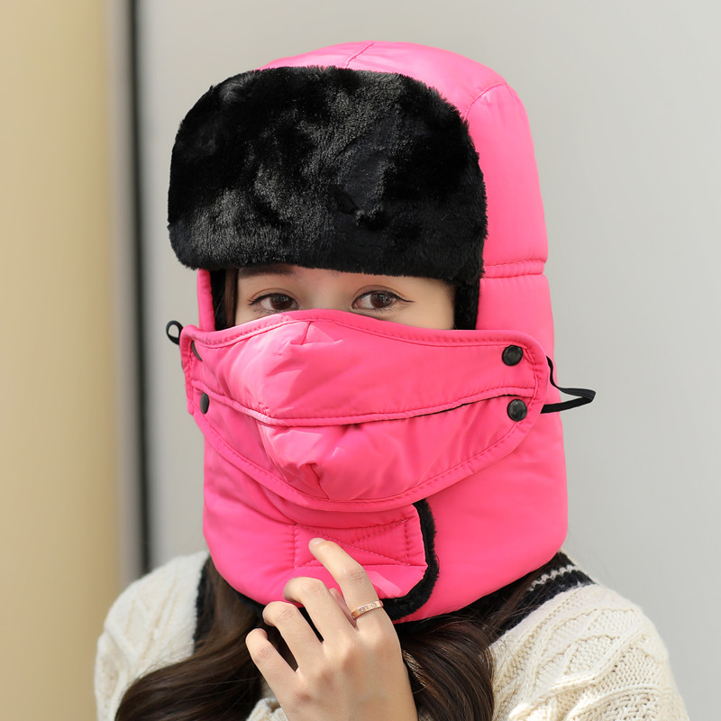 【券后价:12.8元】 冬季保暖雷锋帽女加厚防风户外男女东北棉