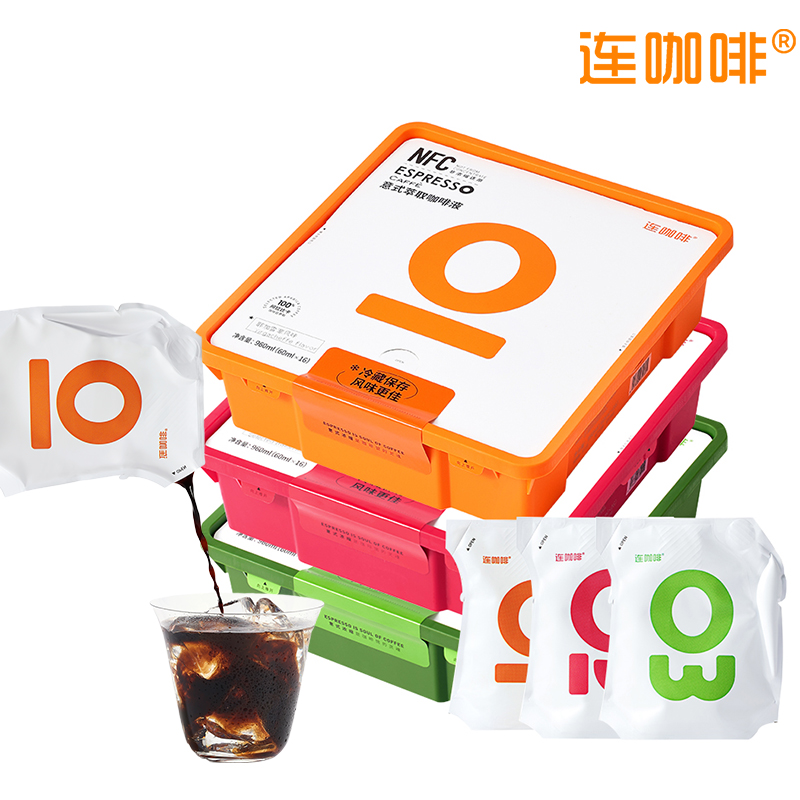 【券后价:238元】 连咖啡旗舰店NFC意式萃取咖啡液 - 连咖啡旗舰店