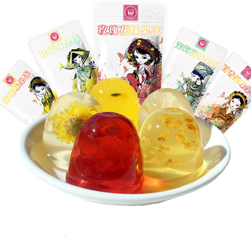 【券后价:14.6元】 【七彩云花】低脂鲜花果冻布丁500g - 七彩云花旗舰店