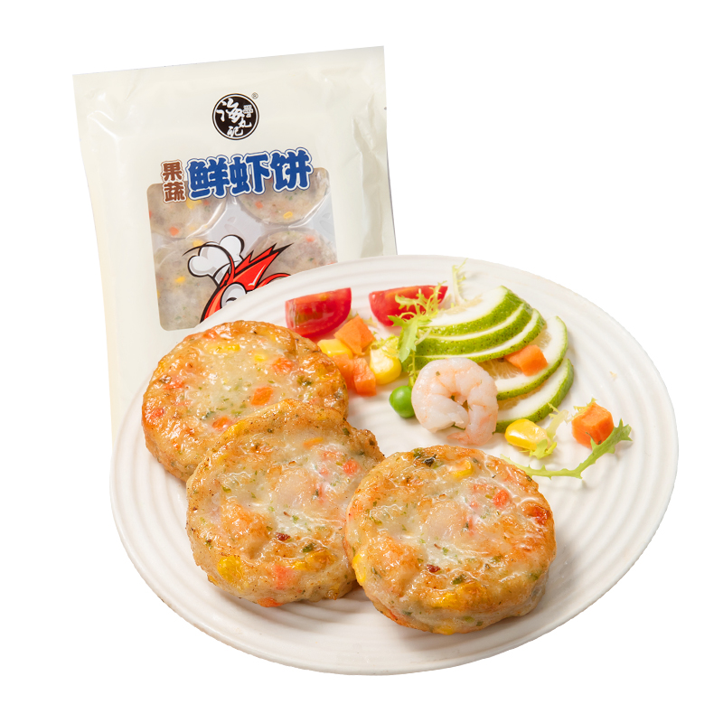 【券后价:19.9元】 【200g】儿童早餐速食果蔬鲜虾饼 - 小厨大乐