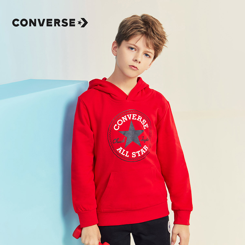 【券后价:118.89元】 【匡威】儿童连帽卫衣 - converse童鞋旗舰店