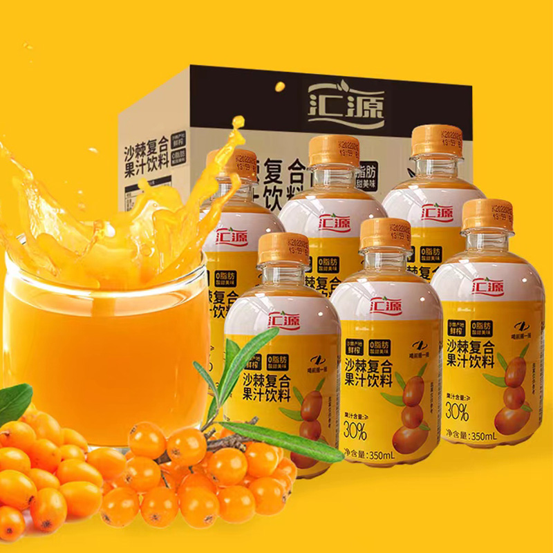 【券后价:21.9元】 【汇源】新疆野生沙棘果原浆350ml*6瓶 - 汇源维格专卖店