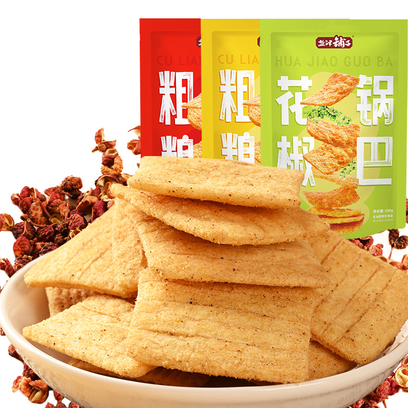 【券后价:12.9元】 盐津铺子花椒锅巴办公室薯片小零食排行榜 - 盐津铺子食品旗舰店