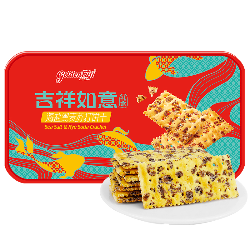 【券后价:25.91元】 金富士海盐黑麦苏打饼干咸味350g - 金富士旗舰店