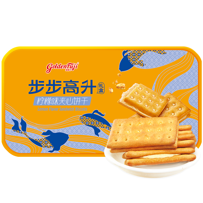【券后价:25.91元】 金富士柠檬味夹心饼干350g - 金富士旗舰店