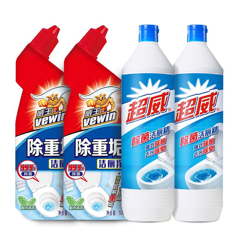 【券后价:19.9元】 4瓶！超威家洁厕灵马桶清洁剂 - cheerwin旗舰店